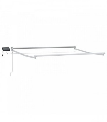 vidaXL Manual Awning with Solar LED 5 x 3 m