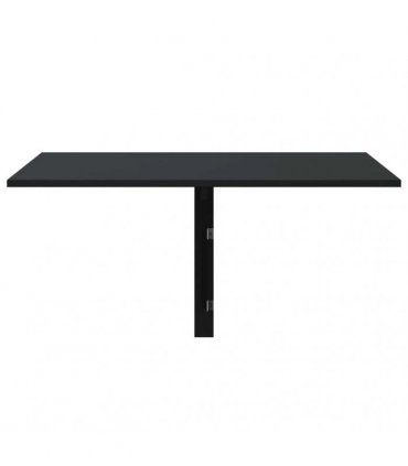 vidaXL Folding Wall Table Black 100x60x56 cm Engineered Wood