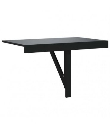 vidaXL Folding Wall Table Black 100x60x56 cm Engineered Wood