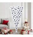 vidaXL Artificial Christmas Tree White 180 cm PVC and Steel