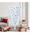 vidaXL Artificial Christmas Tree White 180 cm PVC and Steel