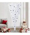 vidaXL Artificial Christmas Tree with Stand White 210 cm PVC and Steel