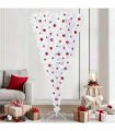 vidaXL Artificial Christmas Tree White 210 cm PVC and Steel