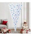 vidaXL Artificial Christmas Tree White 210 cm PVC and Steel