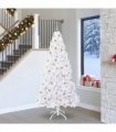 vidaXL Artificial Christmas Tree White 240 cm PVC and Steel
