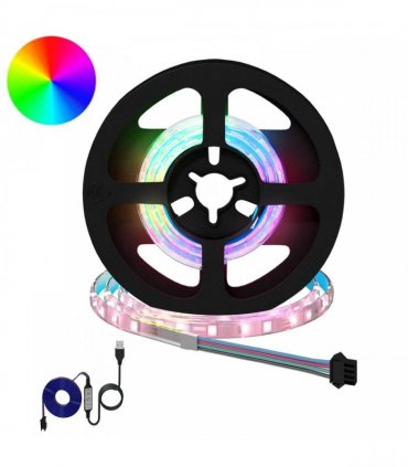 vidaXL LED Strip 12 pcs Black and Transparent Copper and Plastic