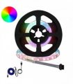 vidaXL LED Strip 12 pcs Black and Transparent Copper and Plastic