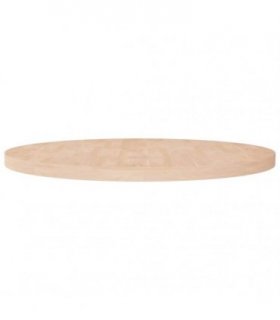 vidaXL Round Table Top Ø90x4 cm Untreated Solid Wood Oak