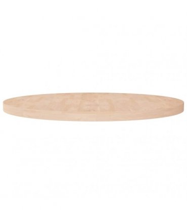 vidaXL Round Table Top Ø90x4 cm Untreated Solid Wood Oak