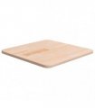 vidaXL Square Table Top 40x40x1.5 cm Untreated Solid Wood Oak