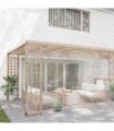 vidaXL Plant Cover 6 x 8 m PVC Transparent