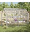 vidaXL Plant Cover 3.5 x 5 m PVC Transparent