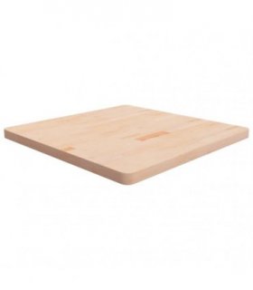 vidaXL Square Table Top 80x80x4 cm Untreated Solid Wood Oak