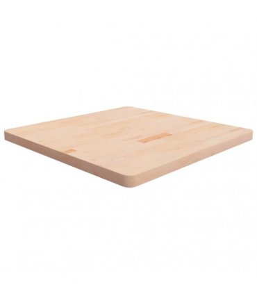 vidaXL Square Table Top 80x80x4 cm Untreated Solid Wood Oak
