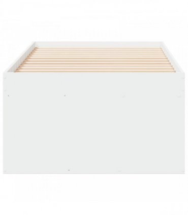 vidaXL Bed Frame with Storage White 80 x 200 cm Engineered Wood