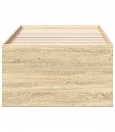 vidaXL Bed Frame with Storage Sonoma Oak 80 x 200 cm Engineered Wood