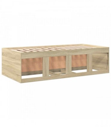 vidaXL Bed Frame with Storage Sonoma Oak 80 x 200 cm Engineered Wood