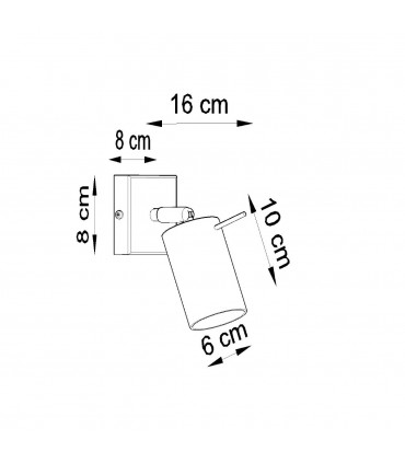 Ceiling lamp steel Ring modern Design GU10 40W chrome steel 12x16x16 cm