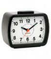 Alarm Clock Champion Bell Arabic Numbers Dial Black Casing White Luminous Arms