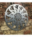 Contemporary steel SUN Sign Metal Garden Ornament Wall Decoratio