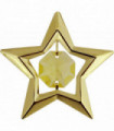 Decorative Silver Star Swarovski Crystal Set Suction Cup H 4 cm x W 4.5 cm