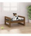 Dog Bed Honey Brown 55.5x45.5x28 cm Solid Pine Wood