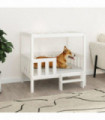 Dog Bed White 95.5x73.5x90 cm Solid Wood Pine