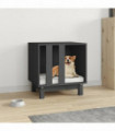 Dog House Grey 50x40x52 cm Solid Wood Pine