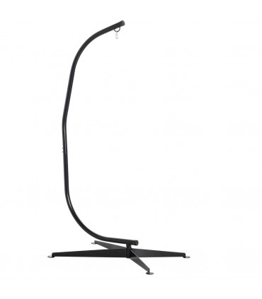Metal Black 112cm x 79cm x 215cm Hammock Chair Stand Only Heavy Duty C-Stand