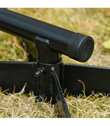 Metal Black 112cm x 79cm x 215cm Hammock Chair Stand Only Heavy Duty C-Stand