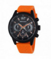 Sports Watch Black Large Silicone Strap Eye Dials Blue Red Yellow