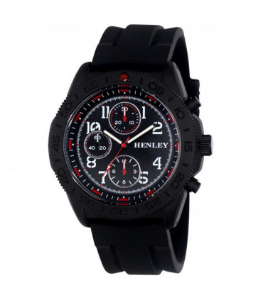 Watch Silicone strap Black Large Satin black sports dial Colourful soft strap