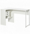 Corner Computer Desk White E1 Grade Particleboard Steel Legs 120cm x 60cm x 74cm