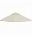 Gazebo canopy Replacement cover Cream PA-coated polyester 295L x 295W cm