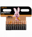 Duracell Plus MN2400+ AAA Alkaline Batteries 10 Per Card- Box of 12