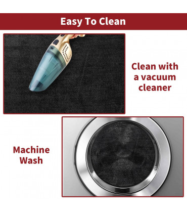 MICROFIBER BATH MAT 50X80cm DARK GREY Ultra Soft Water Absorbent Non-Slip Mats